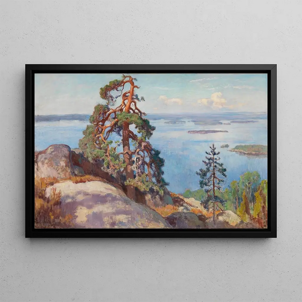 Landscape of Koli - Eero Järnefelt — framed artwork on a wall