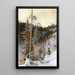 Hunting lynx - Eero Järnefelt — framed artwork on a wall