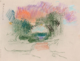 Landscape with trees and road - Eero Järnefelt — artwork view