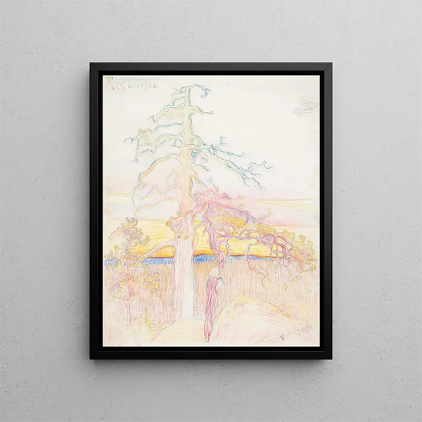Pin dans la nature - Eero Järnefelt — framed artwork on a wall