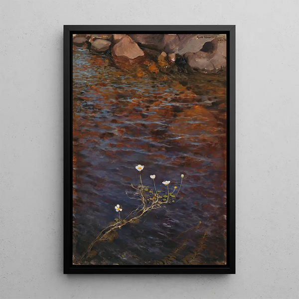 Water Buttercup - Eero Järnefelt — framed artwork on a wall