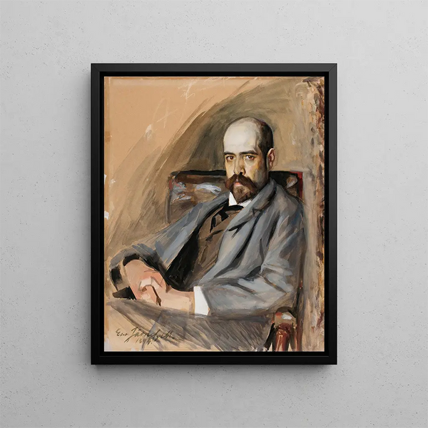 Portrait of Gunnar Berndtson - Eero Järnefelt — framed artwork on a wall