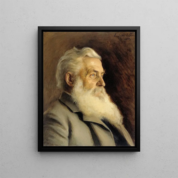 Portrait Painting of M. Ahnger - Eero Järnefelt — framed artwork on a wall