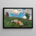 Saimi dans le pré - Eero Järnefelt — framed artwork on a wall