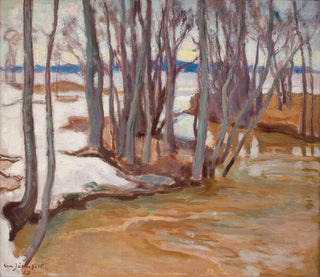 Spring Flooding Painting at Tuusulanjärvi - Eero Järnefelt — artwork view