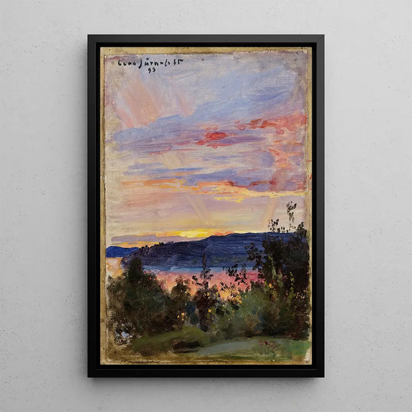 Reproduction of the painting Sunset - Eero Järnefelt