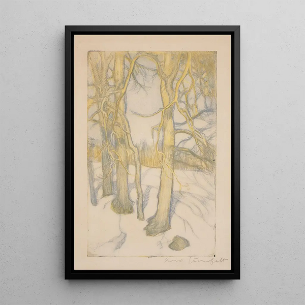 Reproduction of the painting Talvisia puita - Eero Järnefelt