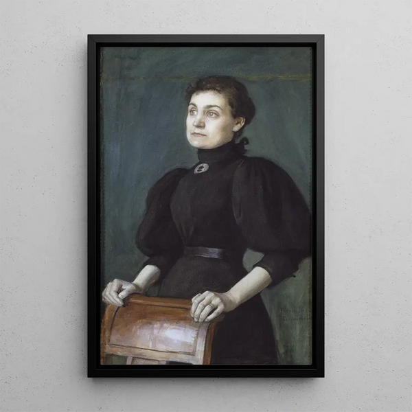 Reproduction of the painting L'épouse de l'artiste - Eero Järnefelt