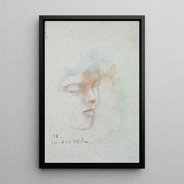 Tytn kasvot - Eero Järnefelt — framed artwork on a wall