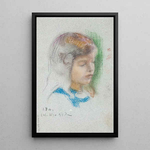 Reproduction of the painting Tytn p - Eero Järnefelt
