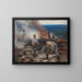 Under the yoke, burning the brushwood - Eero Järnefelt — framed artwork on a wall