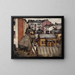 View from the Artists' House Bernhardinkatu - Eero Järnefelt — framed artwork on a wall
