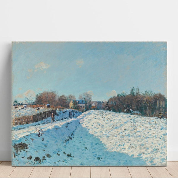 Reproduction of the painting Snow Effect Painting at Louveciennes - Alfred Sisley