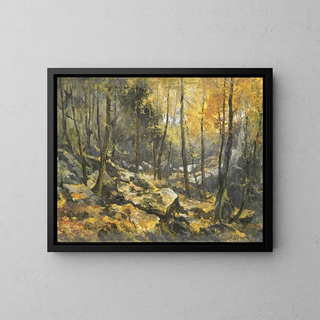 Sea of Rocks - Egbert Rubertus Derk Schaap — framed artwork on a wall