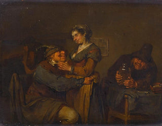 a loving couple in an inn - Egbert van Heemskerck the Younger — artwork view