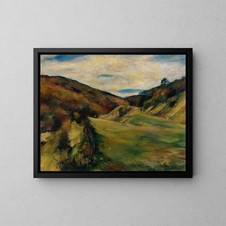 Prairie at Dreimarkstein in Sievering - Egge Sturm-Skrla — framed artwork on a wall