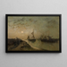 Summer Evening Painting - Egide François Leemans — framed artwork on a wall