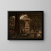 La cale d'un voilier - Egidius Mengelberg — framed artwork on a wall