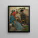 Les tresseurs de paille - Egisto Ferroni — framed artwork on a wall