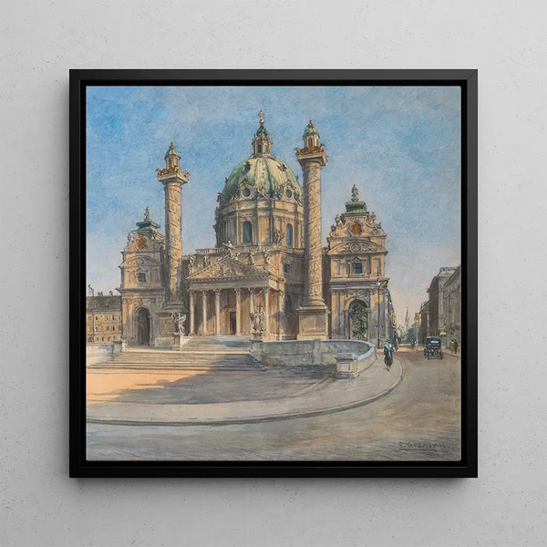 Église de Saint Charles à Vienne - Ernst Graner — framed artwork on a wall