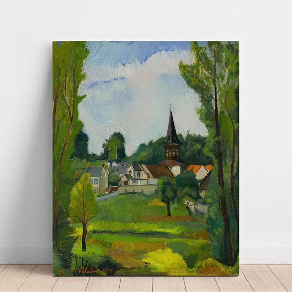 Reproduction of the painting of Church of Old Mill near Compiègne (Oise) - Suzanne Valadon