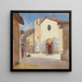 Church and Camprodon Street - Emily Sargent — framed artwork on a wall