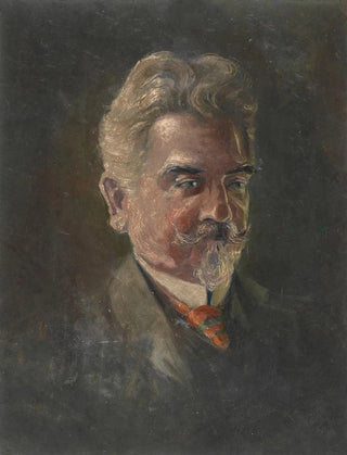 Portrait painting of Léopold Czihaczek - Egon Schiele — artwork view