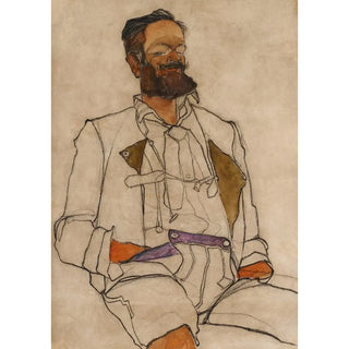 Reproduction of the painting Portrait of a man Carl Reininghaus - Egon Schiele