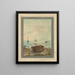 Boats - Egon Schiele — framed artwork on a wall