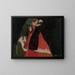 The Cardinal and the Nun Kiss - Egon Schiele — framed artwork on a wall