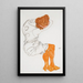 Reproduction of the painting La jeune fille endormie - Egon Schiele