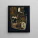 Dead City III La Cité sur la Rivière Bleue III - Egon Schiele — framed artwork on a wall