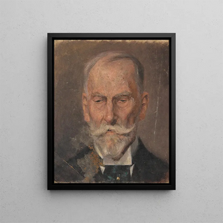 Herrenporträt - Egon Schiele — framed artwork on a wall
