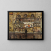 Wall of house by the riverbank - Egon Schiele — framed artwork on a wall