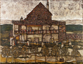 House with Shingle Roof II - Egon Schiele — artwork view
