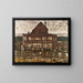 House with Shingle Roof II - Egon Schiele — framed artwork on a wall