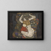 Young Mother - Egon Schiele — framed artwork on a wall