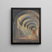 Cloître with direct sunlight - Egon Schiele — framed artwork on a wall