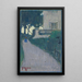 Reproduction of the painting Landscape with house, trees and female figure - Egon Schiele