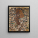 Levitation The Blind II - Egon Schiele — framed artwork on a wall