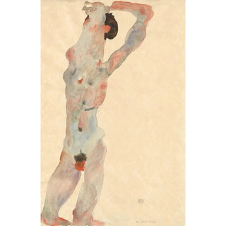 Male Nude Painting - Egon Schiele — artwork view