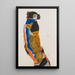 Moa - Egon Schiele — framed artwork on a wall