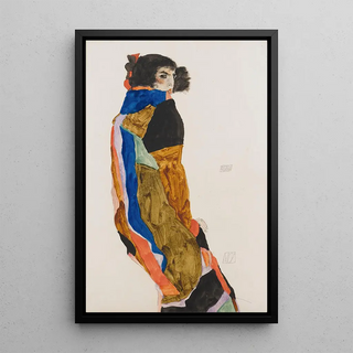 Moa - Egon Schiele — framed artwork on a wall