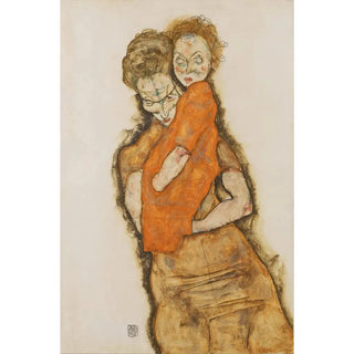 Mother and Child - Egon Schiele — artwork view