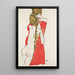 Mother and Daughter - Egon Schiele — framed artwork on a wall