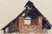 Old Gable Painting - Egon Schiele — artwork view