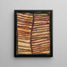 Ornament with parallel lines - Egon Schiele — framed artwork on a wall