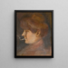 Portrait of Bertha von Wiktorin - Egon Schiele — framed artwork on a wall