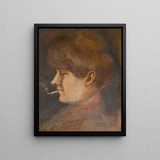 Portrait of Bertha von Wiktorin - Egon Schiele — framed artwork on a wall