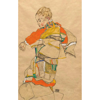 Portrait of a Child Anton Peschka Jr - Egon Schiele — artwork view